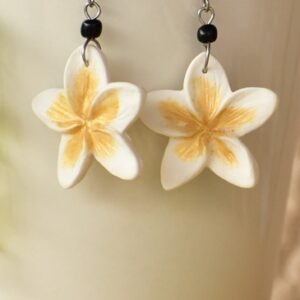 Flores Blancas con gancho acero