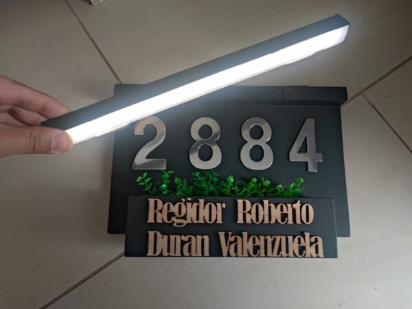 Numeración de casa: modelo PROVIDENCIA (Con Luz) - Imagen 5