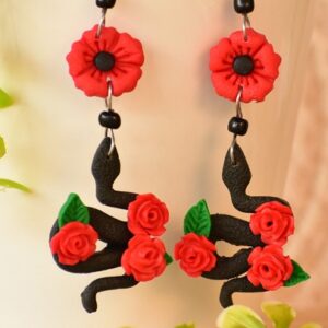 Serpiente con Tres Rosas