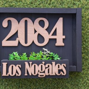 Númeración de casa: modelo irlandés horizontal negro