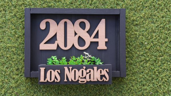 Númeración de casa: modelo irlandés horizontal negro